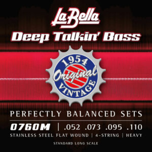 La Bella 0760M Deep Talkin Bass 1954 Stainless Χορδές 4άχορδου Ηλεκτρικού Μπάσου Flat Wound www.zaranikas.gr