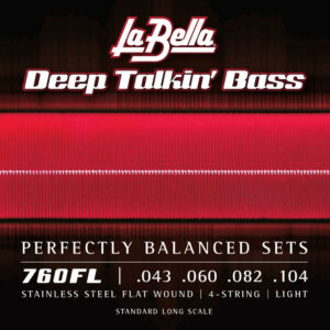 La Bella 760FL Deep Talkin Bass Χορδές 4άχορδου Ηλεκτρικού Μπάσου Flat Wound 43 104 www.zaranikas.gr
