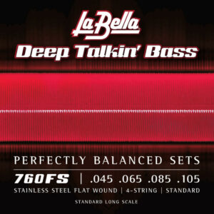 La Bella 760FS Deep Talkin Bass Χορδές 4άχορδου Ηλεκτρικού Μπάσου Flat Wound 45 105 www.zaranikas.gr