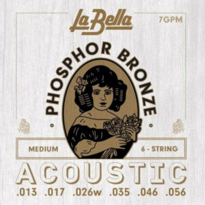 La Bella 7GPM Acoustic Guitar Strings P. Bronze Medium 013 056 Zaranikas 1