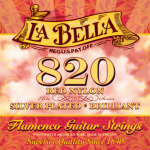 La Bella 820 Elite Flamenco Guitar Strings Red Nylon Medium Tension Zaranikas 1