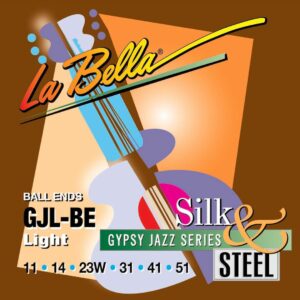 La Bella GJL BE Acoustic Guitar Strings Gypsy Jazz Silk n Steel Light 011 Zaranikas 1