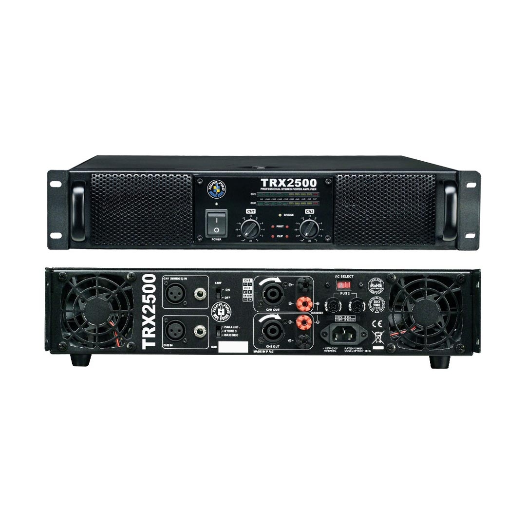 Topp Pro TRX2500 - 2200 Watt RMS Τελικός ενισχυτής Topp Pro TRX2500 - 2200 Watt RMS Τελικός ενισχυτής