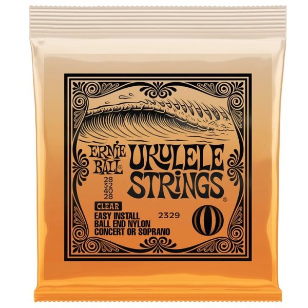 Ernie Ball 2329 Clear Ball End 028-028 Σετ χορδές Ukulele