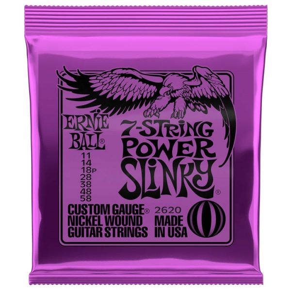 Ernie Ball 2620 Power Slinky 011-058 Σετ 7 χορδές ηλεκτρικής κιθάρας