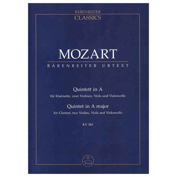 Barenreiter Mozart - Quintet in A Major [Pocket Score] Βιβλίο για σύνολα