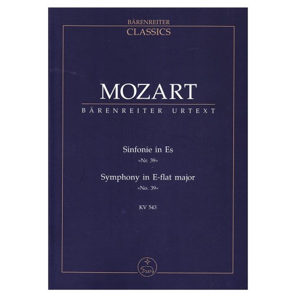 Barenreiter Mozart - Symphony in Eb Major Nr.39 [Pocket Score] Βιβλίο για σύνολα