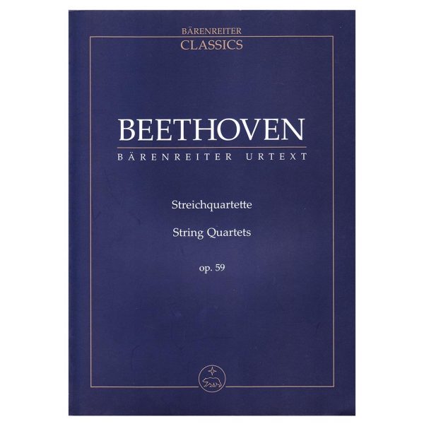 Barenreiter Beethoven - String Quartets Op.59 [Pocket Score] Βιβλίο για σύνολα