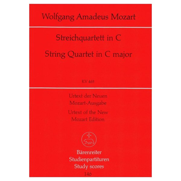 Barenreiter Mozart - String Quartet in C Major KV465 [Pocket Score] Βιβλίο για σύνολα