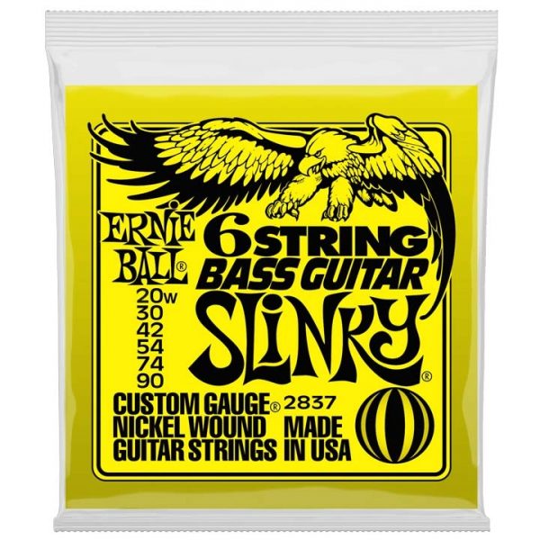 Ernie Ball 2837 Bass Guitar Slinky Σετ 6 χορδές ηλεκτρικής κιθάρας