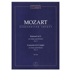 Barenreiter Mozart - Violin Concerto Nr.3 in G Major KV 216 [Pocket Score] Βιβλίο για σύνολα