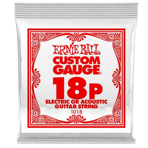 Ernie Ball 1018 Plain Steel 018p Χορδή ηλεκτρικής κιθάρας