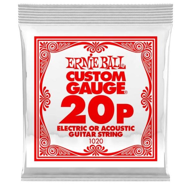 Ernie Ball 1020 Plain Steel 020p Χορδή ηλεκτρικής κιθάρας