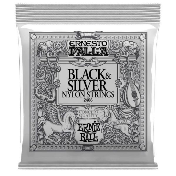 Ernie Ball 2406 Ernesto Palla Black & Silver Σετ χορδές κλασσικής κιθάρας