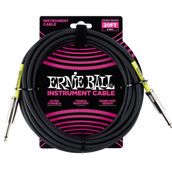 Ernie Ball 6046 Classic Black 6.00m Καλώδιο οργάνου