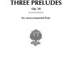 G. Schirmer Muczynski - 3 Preludes for Unaccompanied Flute  Op.18 Βιβλίο για φλάουτο