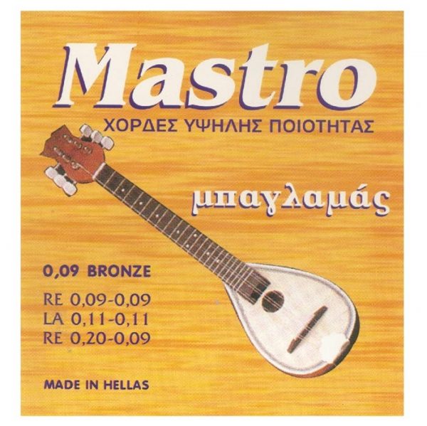 Mastro 009-020 Phosphor Bronze Σετ χορδές μπαγλαμά