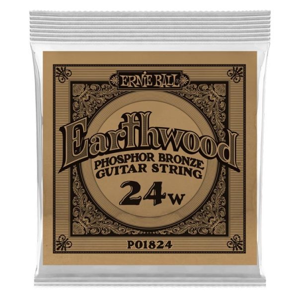 Ernie Ball 1824 Earthwood Phosphor Bronze 024 Χορδή ακουστικής κιθάρας