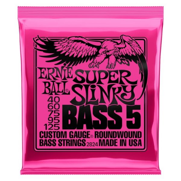 Ernie Ball 2824 Nickel Wound Regular Slinky 040-125 Σετ 5 χορδές ηλεκτρικού μπάσου