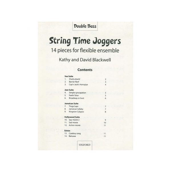 Oxford University Press Kathy and David Blackwell - String Time Joggers  Double Bass Part Βιβλίο για μπάσο