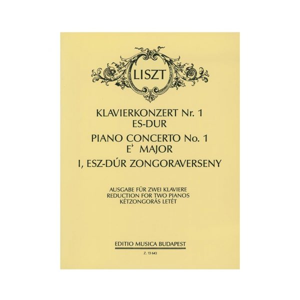Editio Musica Budapest Liszt - Piano Concerto Nr.1 Eb Major  Reduction for Two Pianos Βιβλίο για πιάνο