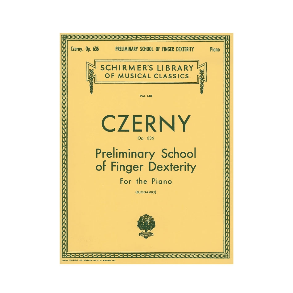 G. Schirmer Czerny - Preliminary School of Finger Dexterity Vol. 148, Op.636 Βιβλίο για πιάνο G. Schirmer Czerny - Preliminary School of Finger Dexterity Vol. 148, Op.636 Βιβλίο για πιάνο