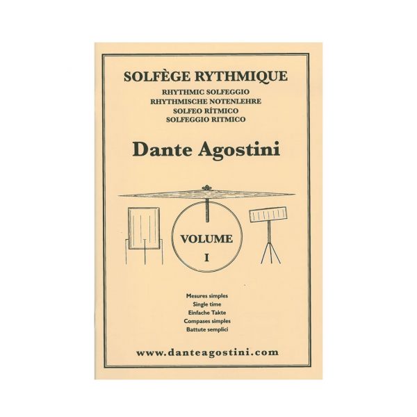 Dante Agostini Agostini - Solfege Rythmique, Vol.1 Βιβλίο Solfege
