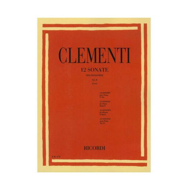 RICORDI Clementi - 12 Sonate, Volume 2: Nr.7-12 Βιβλίο για πιάνο