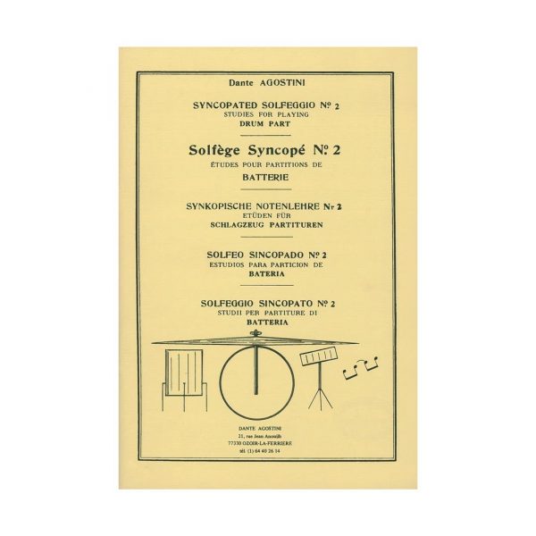 Dante Agostini Agostini - Solfege Syncope, Vol.2 Βιβλίο ρυθμικής αγωγής