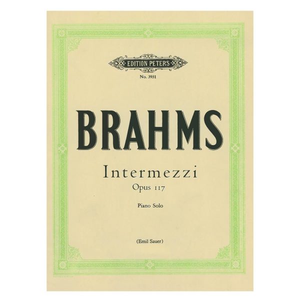 Edition Peters Brahms - Intermezzi Op.117 Βιβλίο για πιάνο