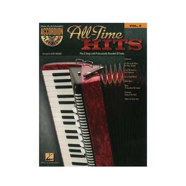 HAL LEONARD All Time Hits: Accordion Play Along  Vol. 2 & CD Βιβλίο για ακορντεόν