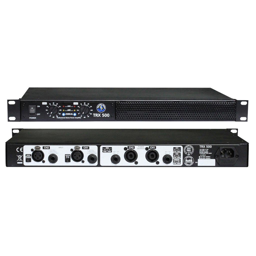 Topp Pro TRX500 - 140 Watt RMS Τελικός ενισχυτής topp pro trx500 finale stereo 1 unita