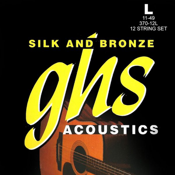 GHS 370 ACOUSTIC GUITAR STRINGS SILN AND BRONZE LIGHT