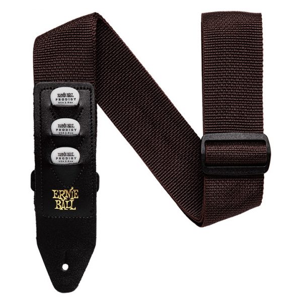 Ernie Ball 4250 Pickholder Polypro Nylon Brown Ζώνη κιθάρας
