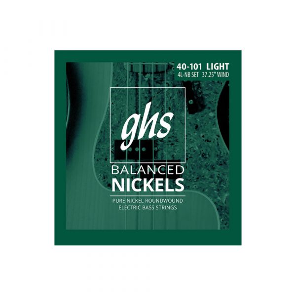 GHS 4L-NB BASS STRINGS BALANCED NICKELS LIGHT 040-101