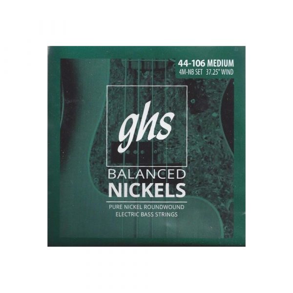 GHS 4M-NB BASS STRINGS BALANCED NICKELS MEDIUM 044-106