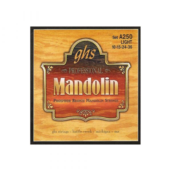 GHS A250 PHOSPHOR BRONZE MANDOLIN STRINGS 010-036
