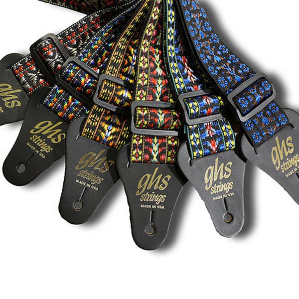 GHS A9 6PACK GUITAR BELT WOVEN NYLON COLOR