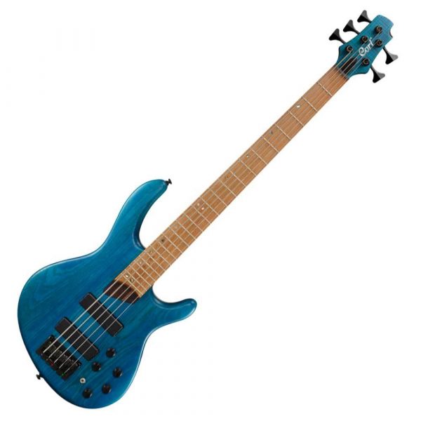 CORT B5 PLUS AS RM OPAB ELECTRIC BASS  ARTISAN SERIES 5-STRING OPEN PORE RM AQUA BLUE