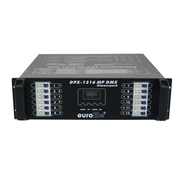 EUROLITE DPX-1216MP DIMMER 12X16A/DMX ME WIELAND 16 PIN