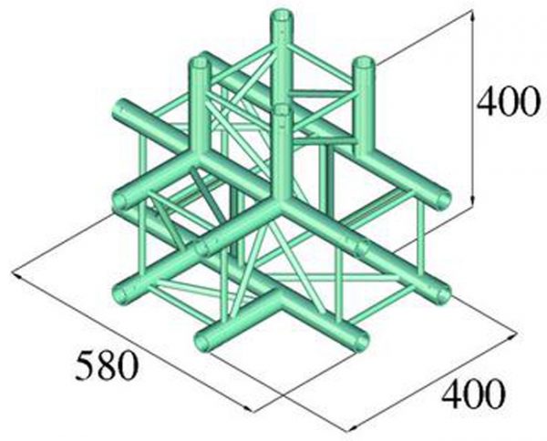 ALUTRUSS DQ4-PAT42 4 WAY T-PIECE