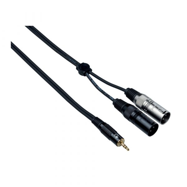 BESPECO EAYMS2MX150 ΚΑΛΩΔΙΟ ΜΙΝΙ JACK ST/2 XLR ΑΡΣΕΝΙΚΟ 1,5m