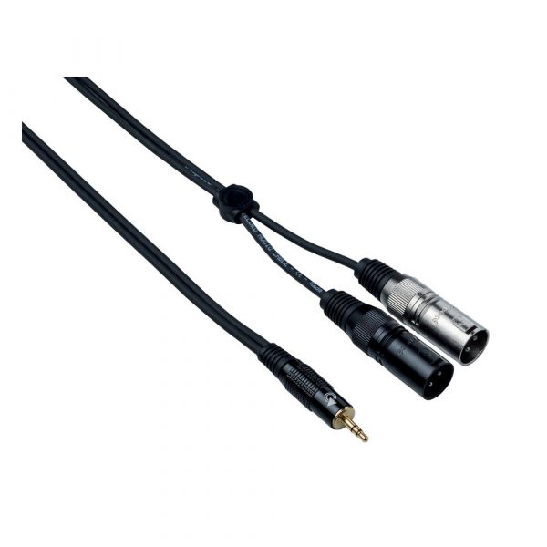 BESPECO EAYMS2MX300 ΚΑΛΩΔΙΟ ΜΙΝΙ JACK ST/2 XLR ΑΡΣΕΝΙΚΟ 3m