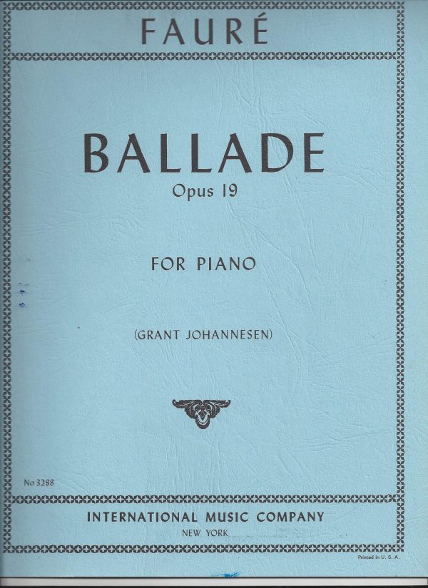 FAURE - BALLADE Op.19