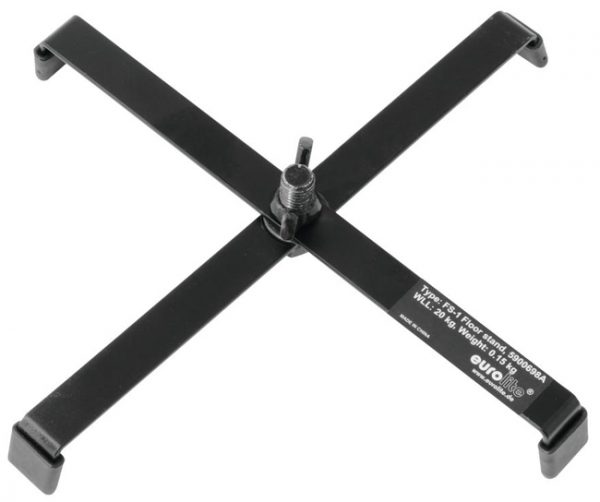 EUROLITE FS-1 ΒΑΣΗ ΕΔΑΦΟΥΣ ΣΤΗΡ. ΠΡΟΒΟΛΕΑ, ΜΑΥΡΟ