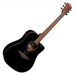 LAG GLA T118DCE-BLK ELECTRIC ACOUSTC GUITAR TRAMONTANE 118D CUTAWAY BLACK