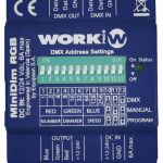 WORK MINIDIM RGB (DIN)2 3CH RGB CONTROLLER 6A 12/24V