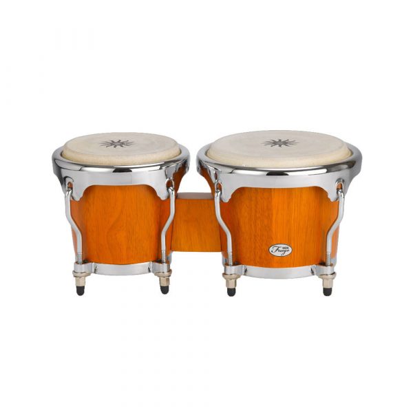 NATAL NFU67N-MCH WOOD BONGOS CHROME HARDWARE MATT HONEY