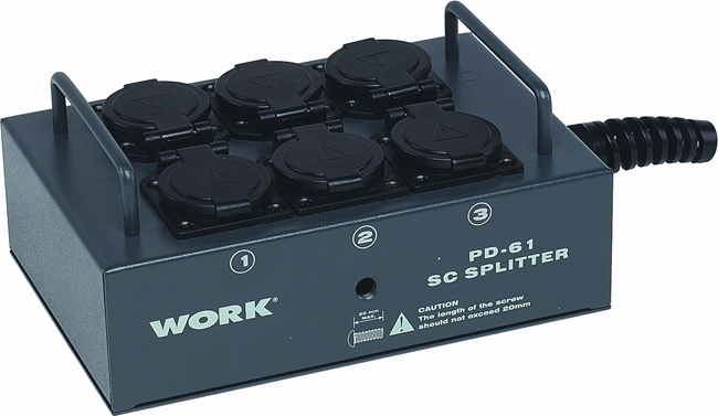 WORK PD 61SC SPLITTER 6 ΕΞΟΔΩΝ ΜΕ SCHUKO WORK PD 61SC SPLITTER 6 ΕΞΟΔΩΝ ΜΕ SCHUKO