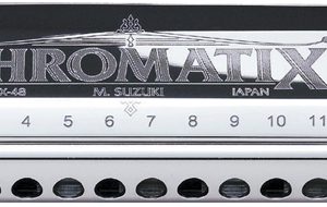 SUZUKI SCX-48 CHROMATIC HARMONICA 12H case incl.